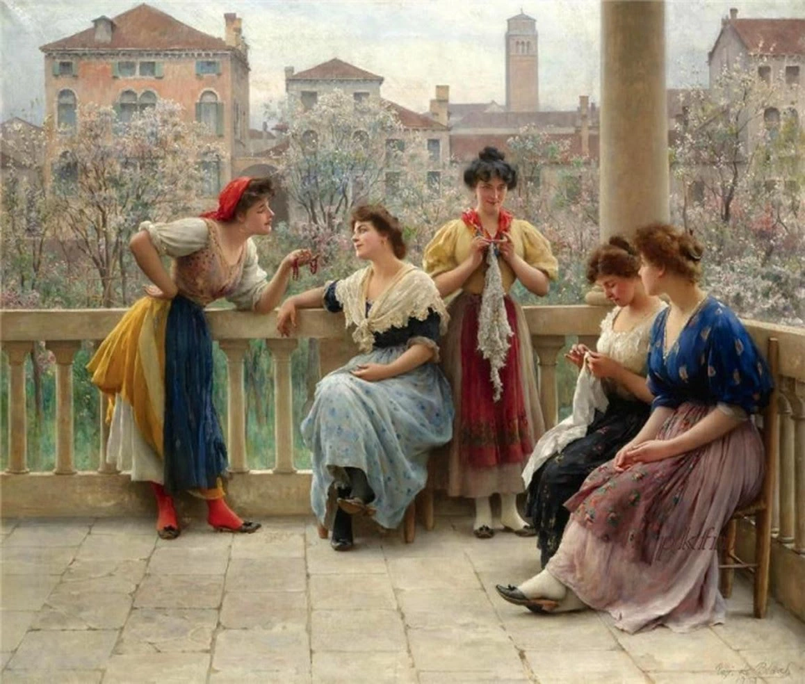 Conversazione in terrazza